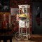 Olde Midway Movie Theater-Style Popcorn Machine Maker with Cart and 8-Ounce Kettle, Vintage-Style Popper on Wheels